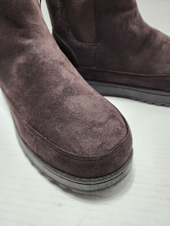 New White Mountain Isleworth Dark Brown Boot - Faux Suede & Fur - Size 9 main image 5